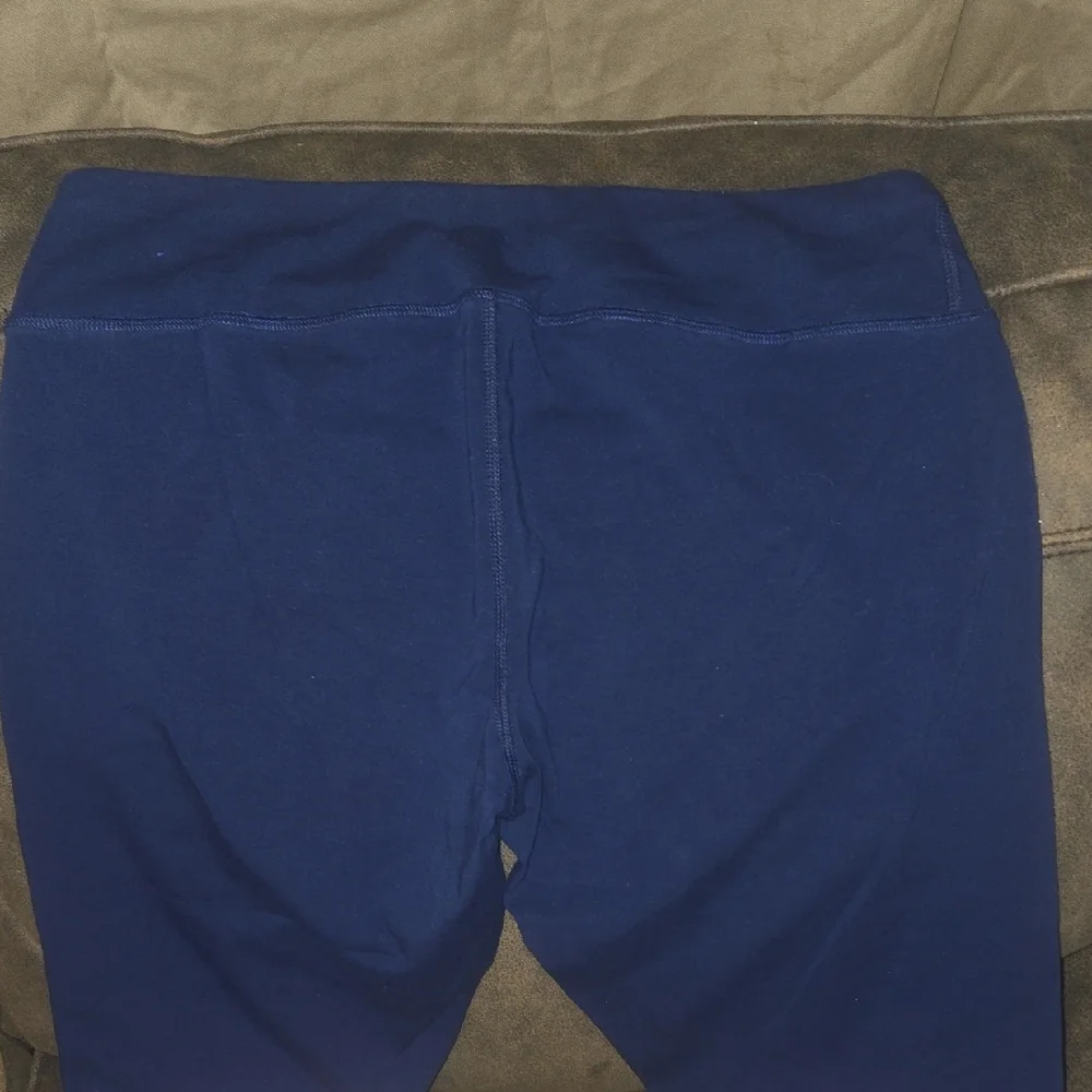 Womens Reebok Blue Leggings With a Red & White Trim and Star Design ~ Size XL - Picture 7 of 16